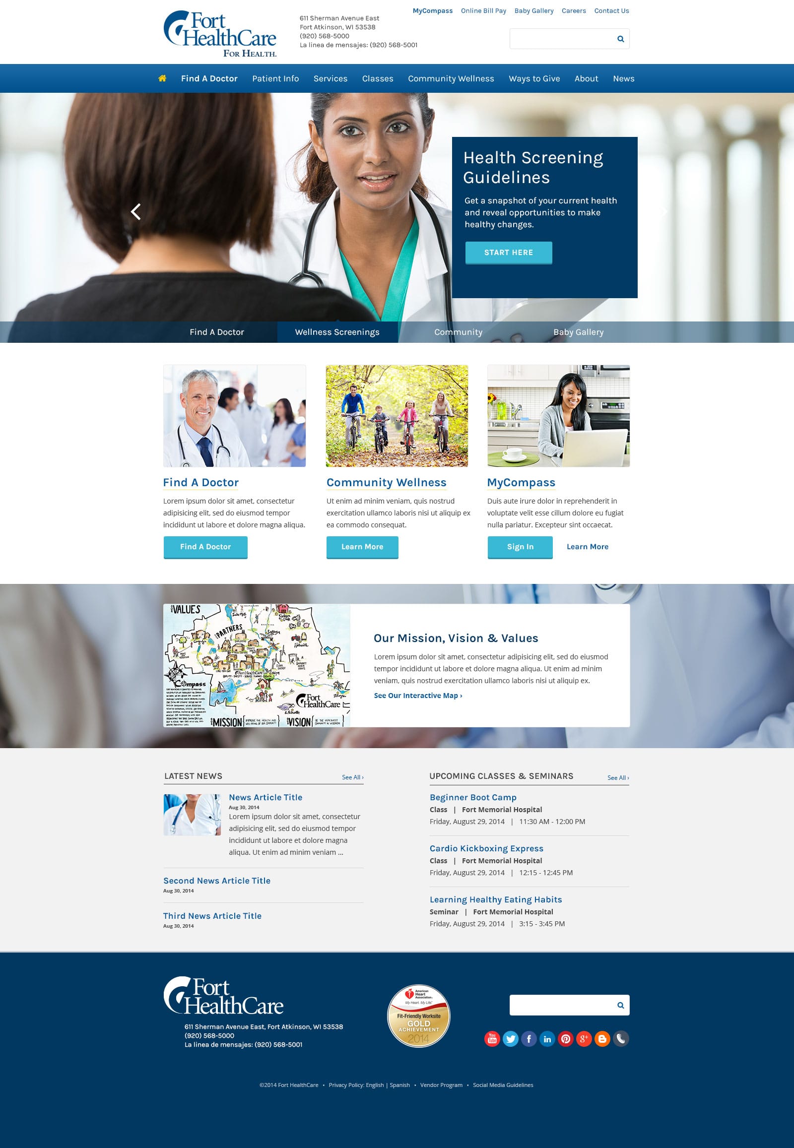Fort HealthCare Website