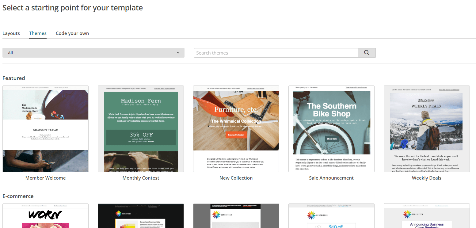 MailChimp Template View
