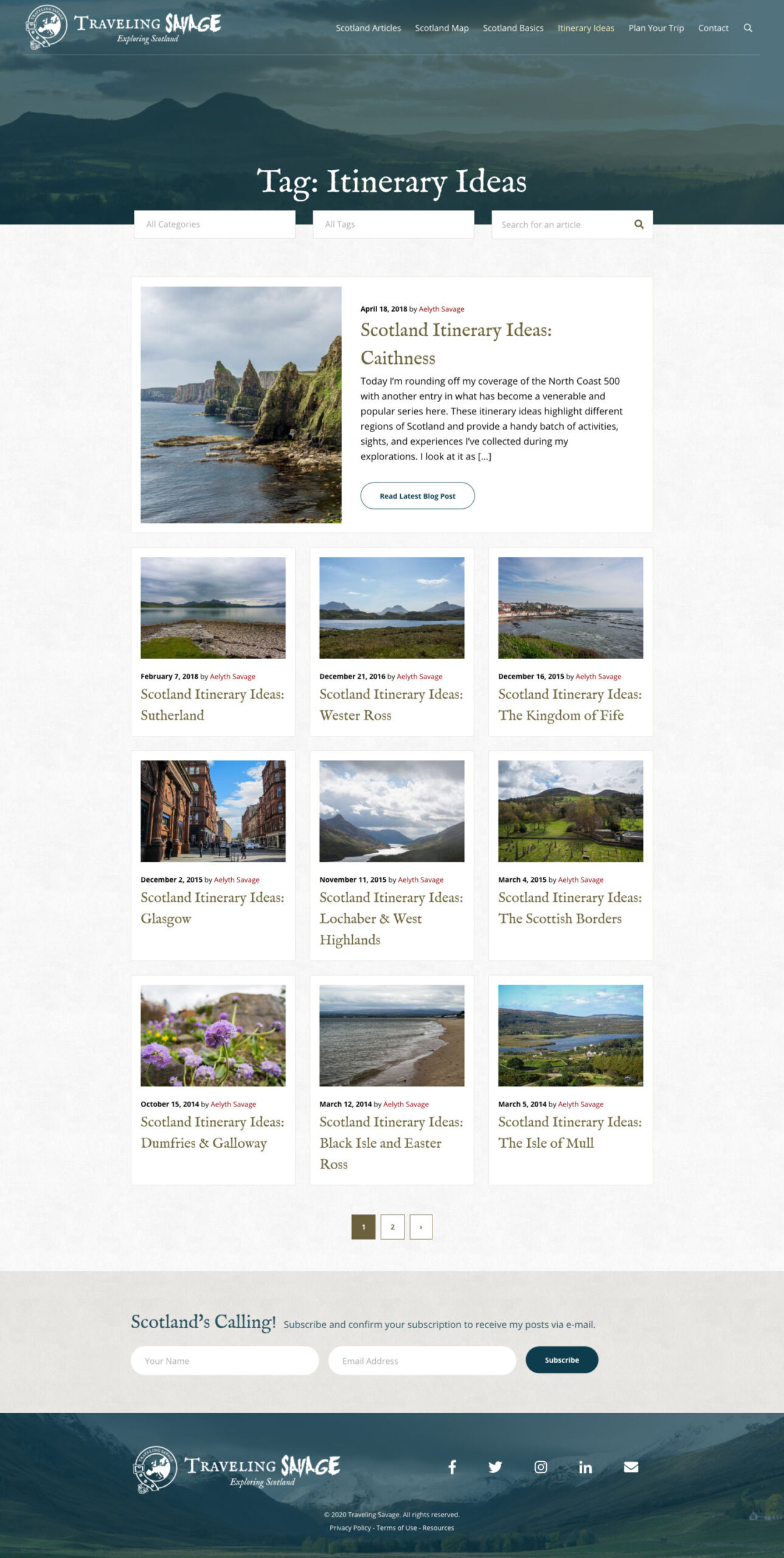 Traveling Savage Website