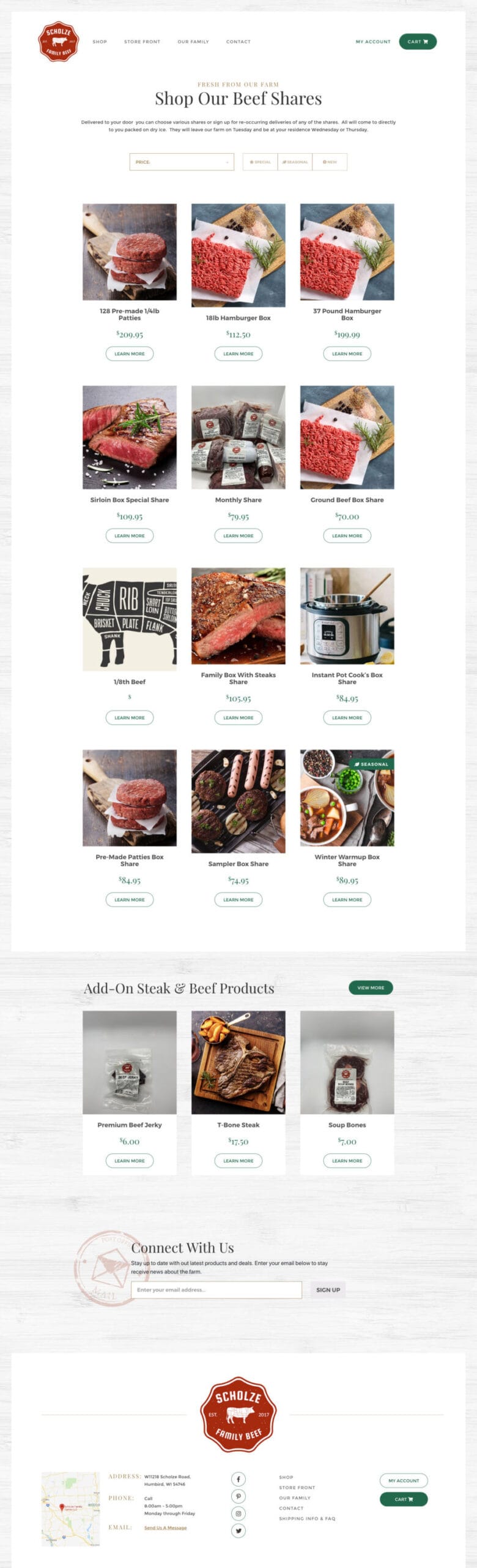 Scholze Family Beef Website