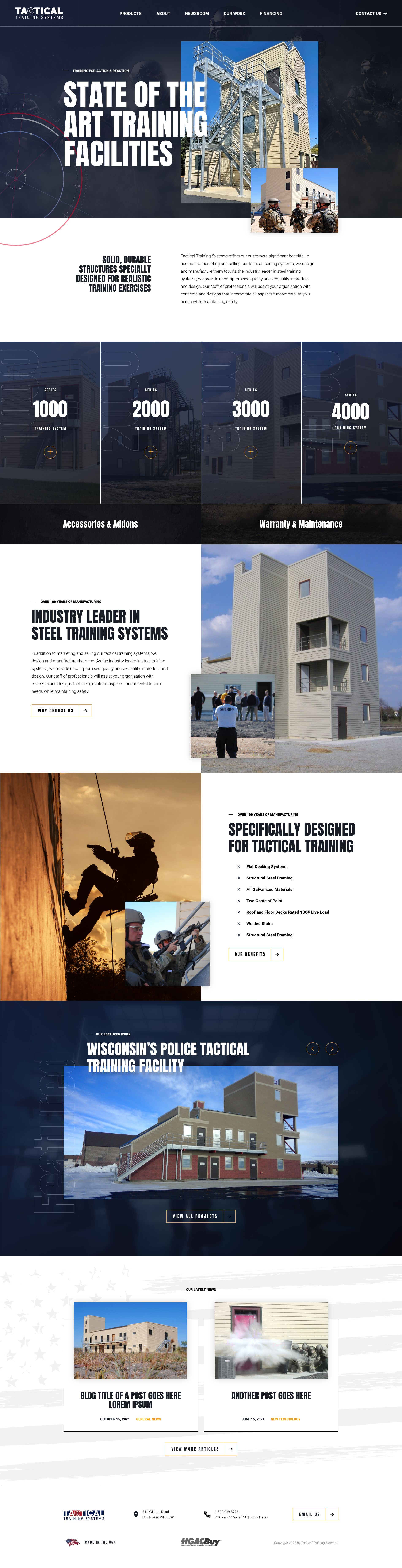 Tactical Training Systems Website
