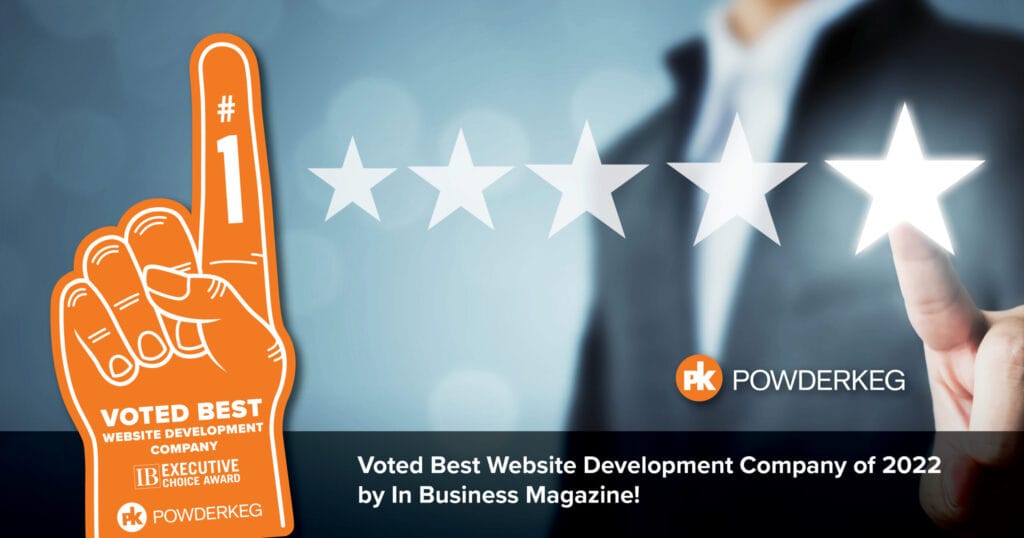 Powderkeg wins InBusiness Magazine’s Executive Choice Award two years in a row