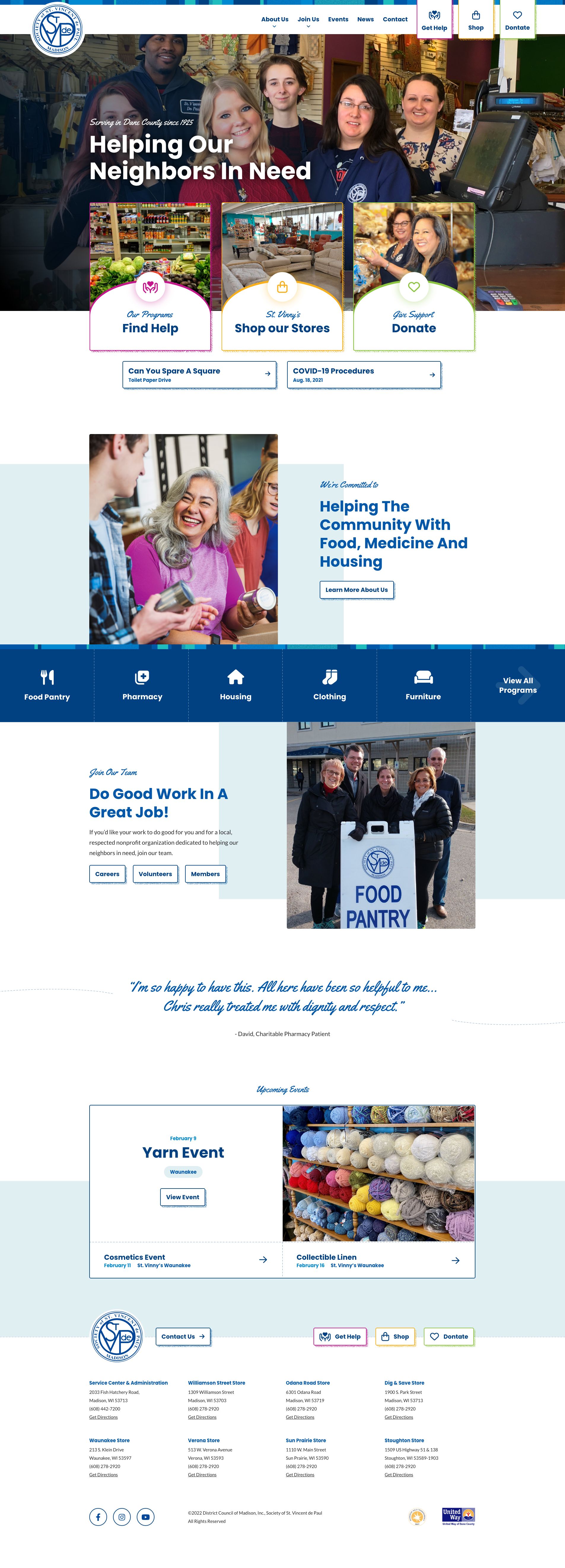 St. Vincent de Paul Website