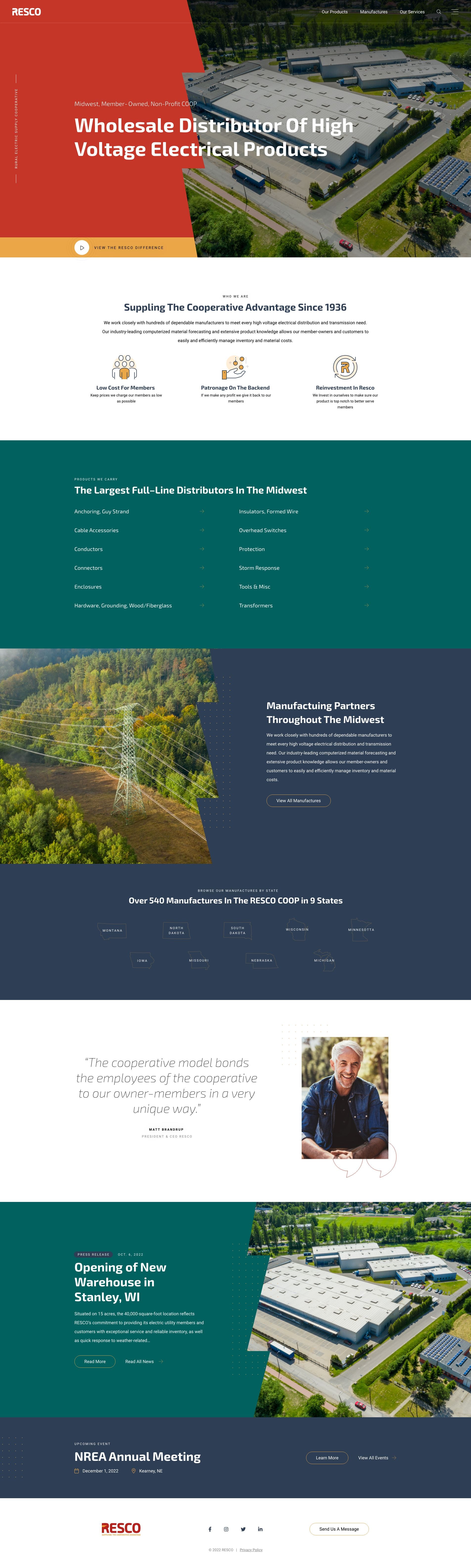 Rural Electric Supply Cooperative Website