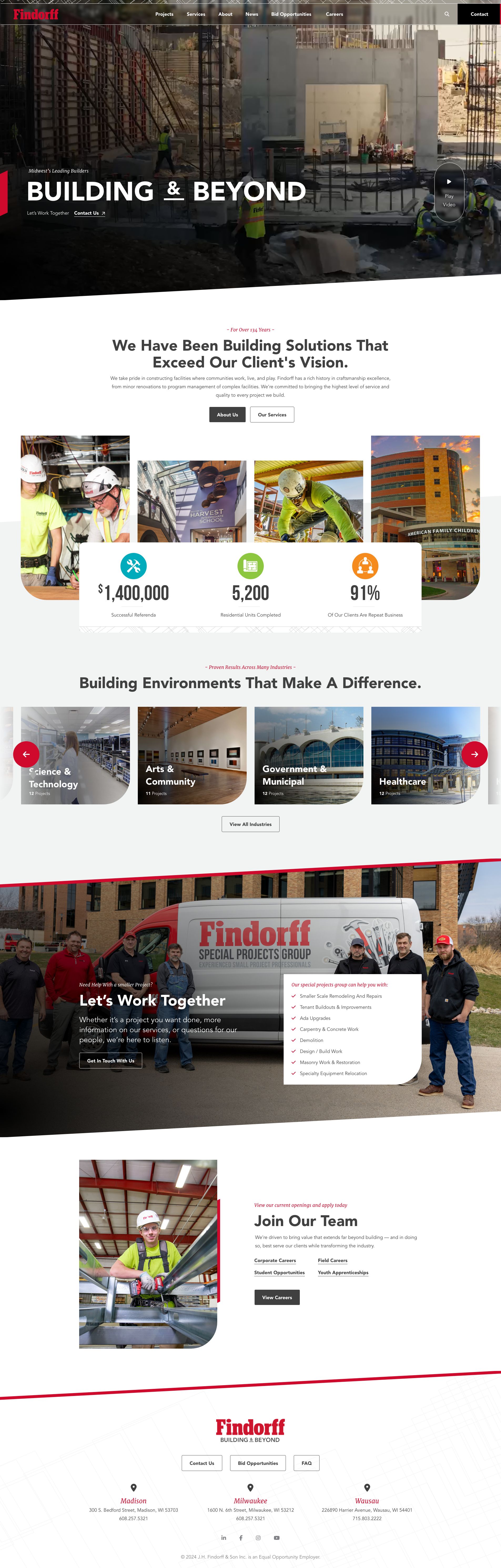 Findorff Website